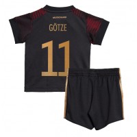 Tyskland Mario Gotze #11 Bortatröja Barn VM 2022 Kortärmad (+ Korta byxor)